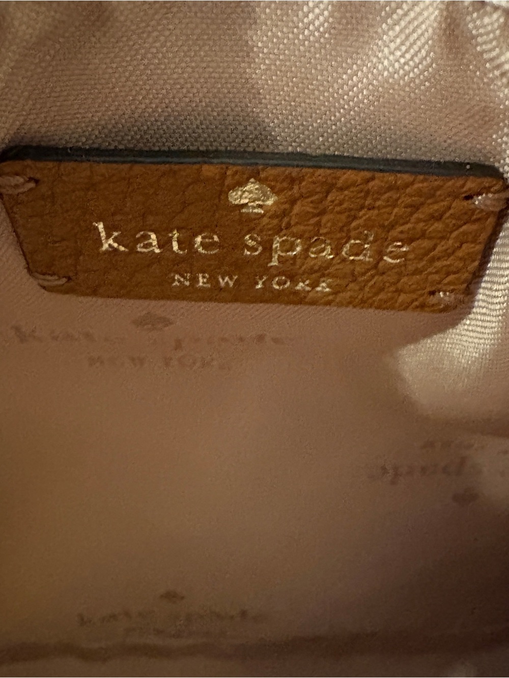 Kate Spade Pebble Leather Shoulder Bag Brown Minimalist Lightweight Quiet Luxury - Picture 10 of 12